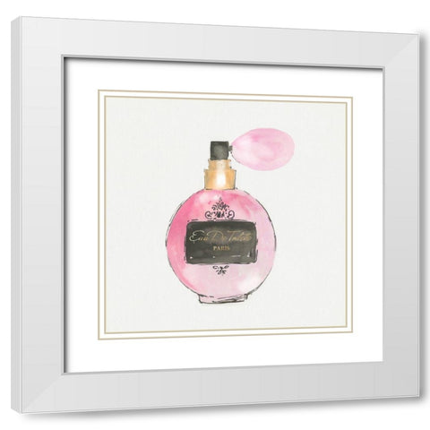 Perfume Paris I  White Modern Wood Framed Art Print with Double Matting by Aimee Wilson