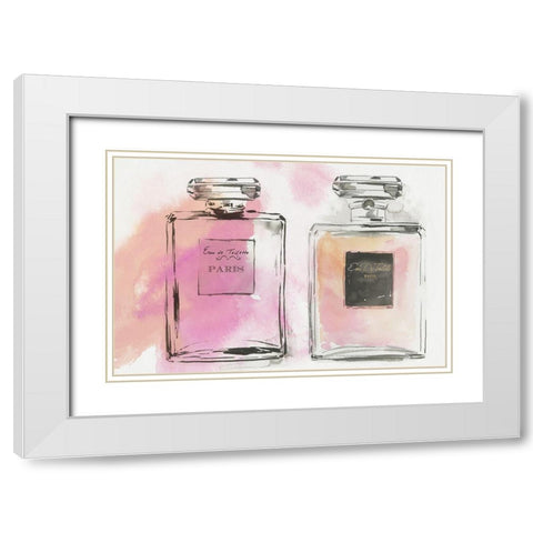 Perfume Paris II  White Modern Wood Framed Art Print with Double Matting by Aimee Wilson