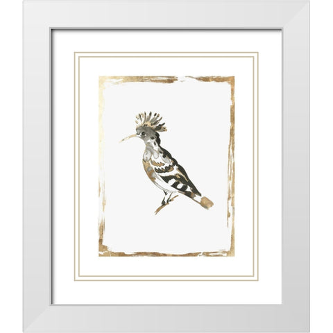 Golden Bird II  White Modern Wood Framed Art Print with Double Matting by Wilson, Aimee