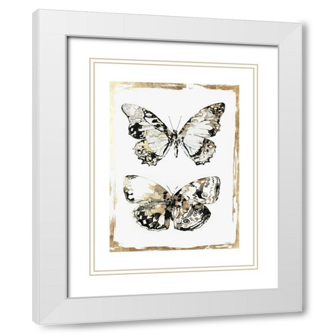 Butterfly Wings  White Modern Wood Framed Art Print with Double Matting by Wilson, Aimee