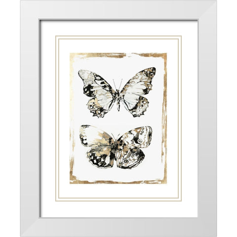 Butterfly Wings  White Modern Wood Framed Art Print with Double Matting by Wilson, Aimee