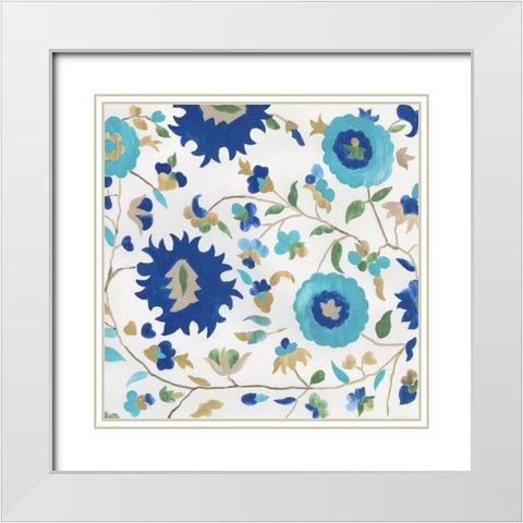 Garden of Delight I  White Modern Wood Framed Art Print with Double Matting by Wilson, Aimee