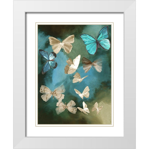 Laputa  White Modern Wood Framed Art Print with Double Matting by Wilson, Aimee