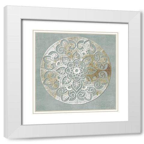 Encore  White Modern Wood Framed Art Print with Double Matting by Wilson, Aimee
