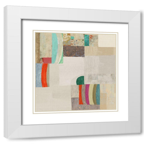 Bright Field II White Modern Wood Framed Art Print with Double Matting by Wilson, Aimee