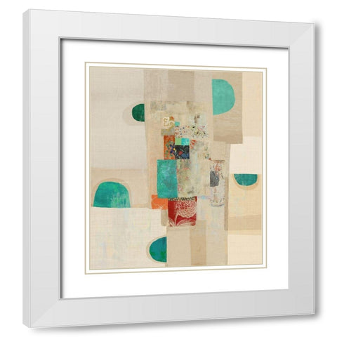 Bright Elements White Modern Wood Framed Art Print with Double Matting by Wilson, Aimee