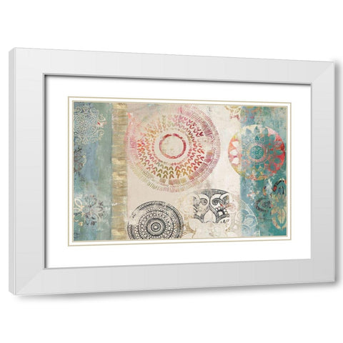 Vision of the Flow White Modern Wood Framed Art Print with Double Matting by Wilson, Aimee