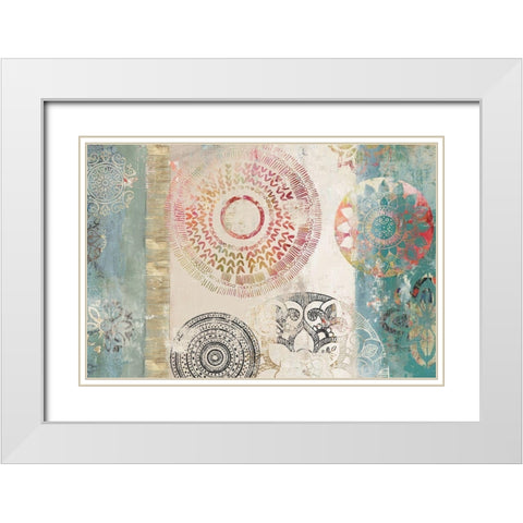 Vision of the Flow White Modern Wood Framed Art Print with Double Matting by Wilson, Aimee