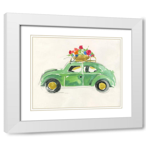 Charming Journey White Modern Wood Framed Art Print with Double Matting by Wilson, Aimee