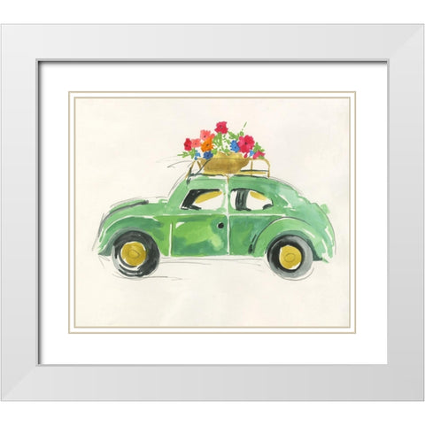 Charming Journey White Modern Wood Framed Art Print with Double Matting by Wilson, Aimee