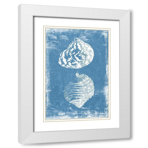 Gifts from the Sea I White Modern Wood Framed Art Print with Double Matting by Wilson, Aimee