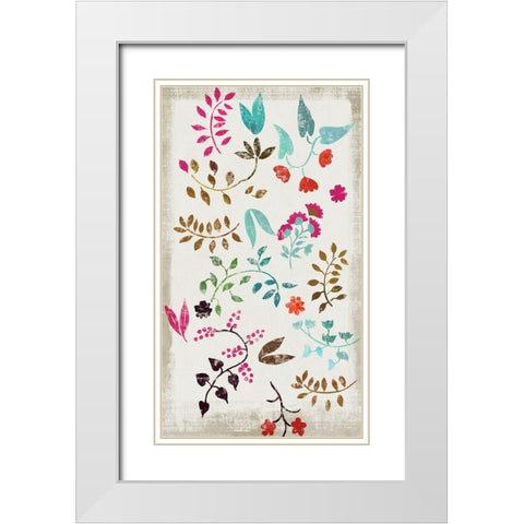 Vermont Garden White Modern Wood Framed Art Print with Double Matting by Wilson, Aimee