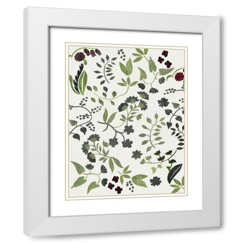 Rebloom White Modern Wood Framed Art Print with Double Matting by Wilson, Aimee