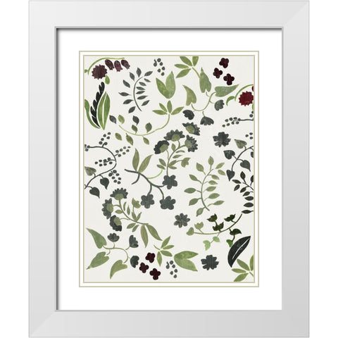 Rebloom White Modern Wood Framed Art Print with Double Matting by Wilson, Aimee