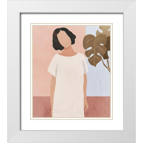 Standing in the Calm White Modern Wood Framed Art Print with Double Matting by Wilson, Aimee