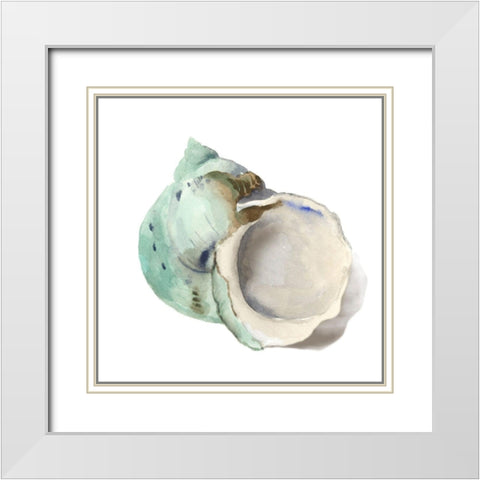 Pearl Shell White Modern Wood Framed Art Print with Double Matting by Wilson, Aimee