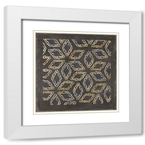 Golden Folklore I  White Modern Wood Framed Art Print with Double Matting by Wilson, Aimee