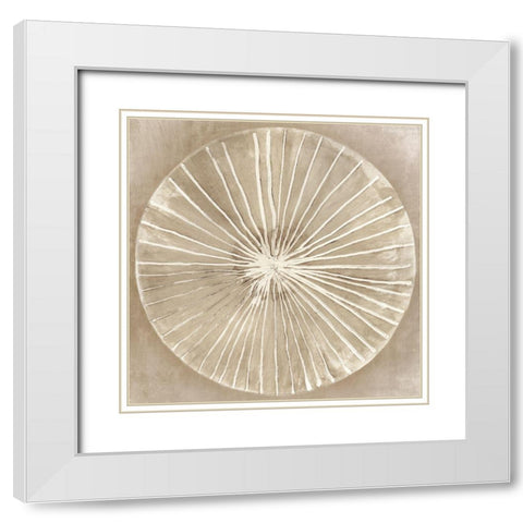 Emboss Beauty I  White Modern Wood Framed Art Print with Double Matting by Wilson, Aimee