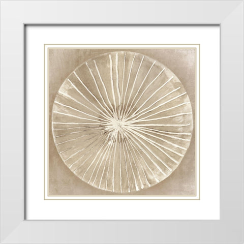 Emboss Beauty I  White Modern Wood Framed Art Print with Double Matting by Wilson, Aimee