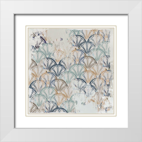 Broken Tile II  White Modern Wood Framed Art Print with Double Matting by Wilson, Aimee