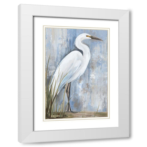 White Egert White Modern Wood Framed Art Print with Double Matting by Wilson, Aimee