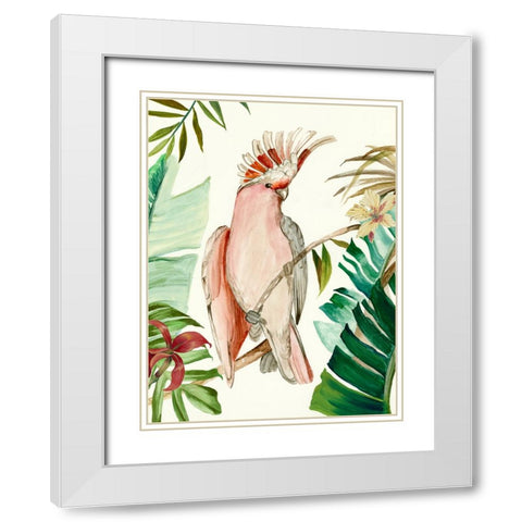 Tropical Bird I White Modern Wood Framed Art Print with Double Matting by Wilson, Aimee