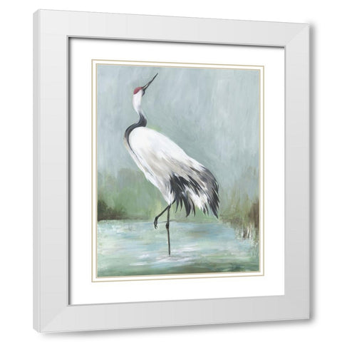 Noble Beauty I White Modern Wood Framed Art Print with Double Matting by Wilson, Aimee