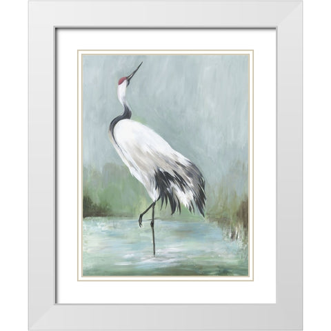 Noble Beauty I White Modern Wood Framed Art Print with Double Matting by Wilson, Aimee