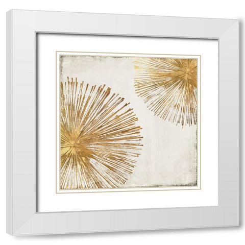 Gold Star I White Modern Wood Framed Art Print with Double Matting by Wilson, Aimee