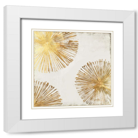 Gold Star II White Modern Wood Framed Art Print with Double Matting by Wilson, Aimee