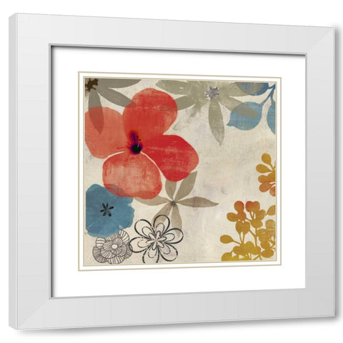 Danica I - Mini White Modern Wood Framed Art Print with Double Matting by Wilson, Aimee