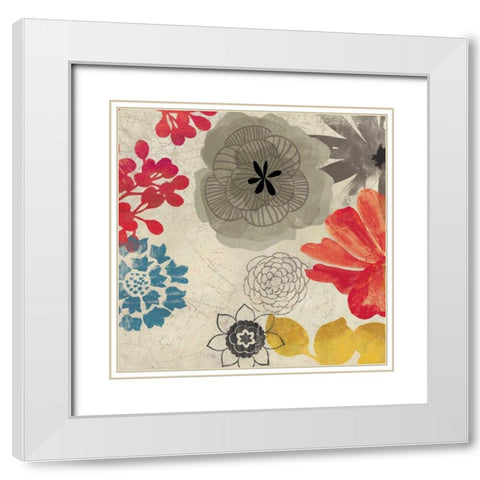 Danica II - Mini White Modern Wood Framed Art Print with Double Matting by Wilson, Aimee