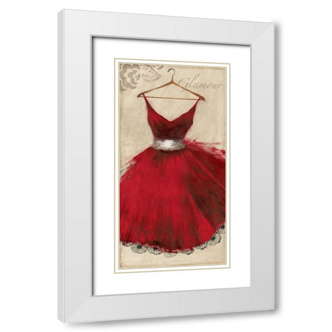 Glamour White Modern Wood Framed Art Print with Double Matting by Wilson, Aimee