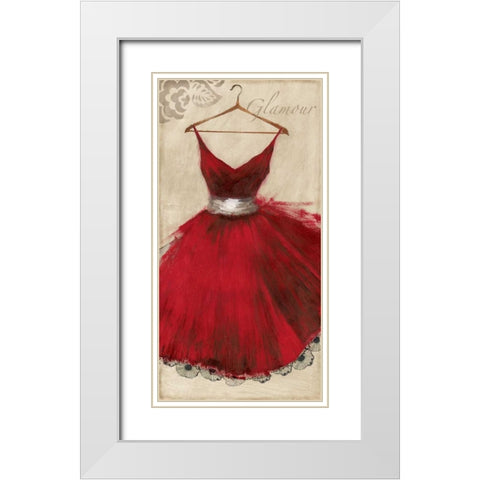 Glamour White Modern Wood Framed Art Print with Double Matting by Wilson, Aimee