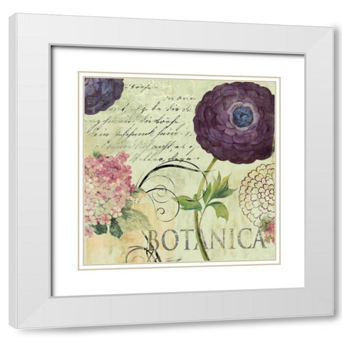 Botanica White Modern Wood Framed Art Print with Double Matting by Wilson, Aimee