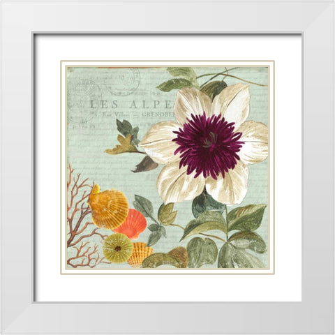 Shabby Chic - Mini White Modern Wood Framed Art Print with Double Matting by Wilson, Aimee