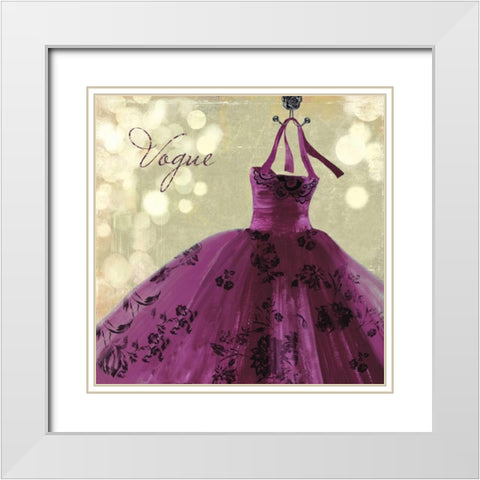 Vogue - Mini White Modern Wood Framed Art Print with Double Matting by Wilson, Aimee
