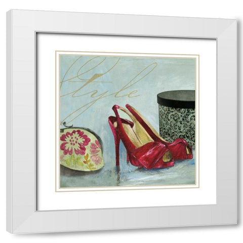 Style - Mini White Modern Wood Framed Art Print with Double Matting by Wilson, Aimee