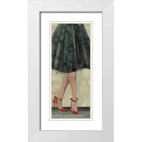 Lets Dance I White Modern Wood Framed Art Print with Double Matting by Wilson, Aimee