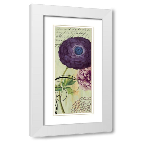 Lovely II - Mini White Modern Wood Framed Art Print with Double Matting by Wilson, Aimee