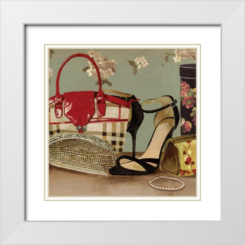 My New Purse - Mini White Modern Wood Framed Art Print with Double Matting by Wilson, Aimee