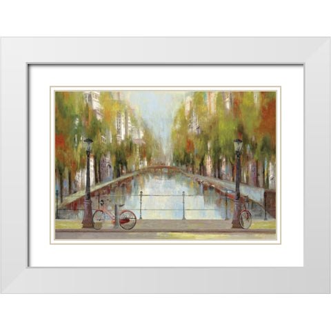 Stand by Me White Modern Wood Framed Art Print with Double Matting by Wilson, Aimee