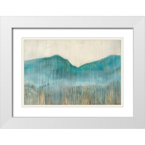 Summit I White Modern Wood Framed Art Print with Double Matting by Jensen, Asia