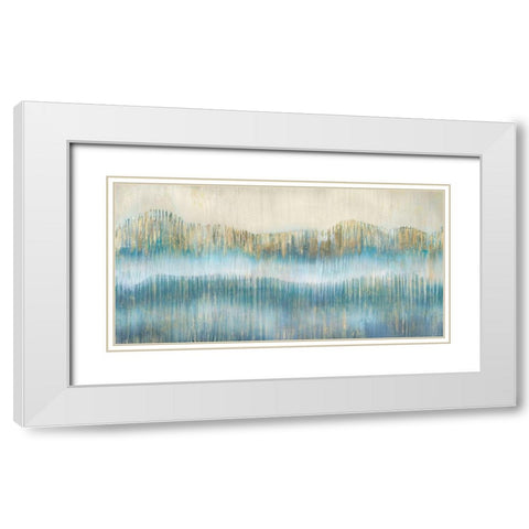 Tranquil Landscape I White Modern Wood Framed Art Print with Double Matting by Wilde, Susan
