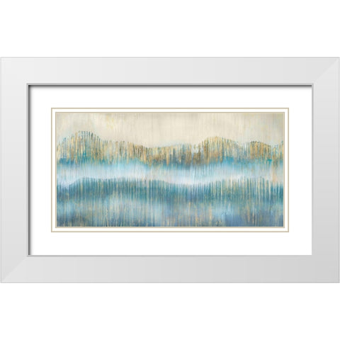 Tranquil Landscape I White Modern Wood Framed Art Print with Double Matting by Wilde, Susan