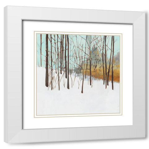 Winters Day I  White Modern Wood Framed Art Print with Double Matting by Wilde, Susan