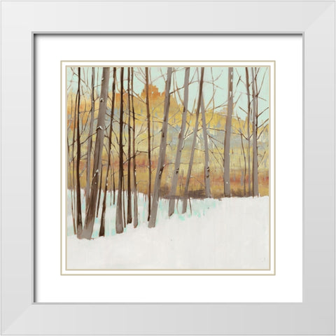 Winters Day II  White Modern Wood Framed Art Print with Double Matting by Wilde, Susan