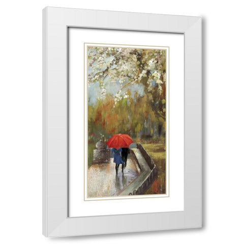 A Walk in the Park White Modern Wood Framed Art Print with Double Matting by Wilson, Aimee