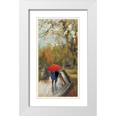 A Walk in the Park White Modern Wood Framed Art Print with Double Matting by Wilson, Aimee