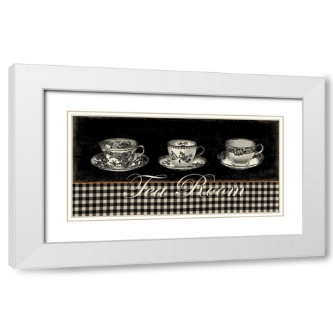 Tea Room White Modern Wood Framed Art Print with Double Matting by Wilson, Aimee